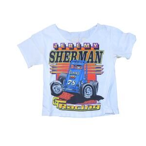 Jeremy Sherman Racing T-Shirt, #78 Graphics, Scoop Neck Womens M 1990s Nascar